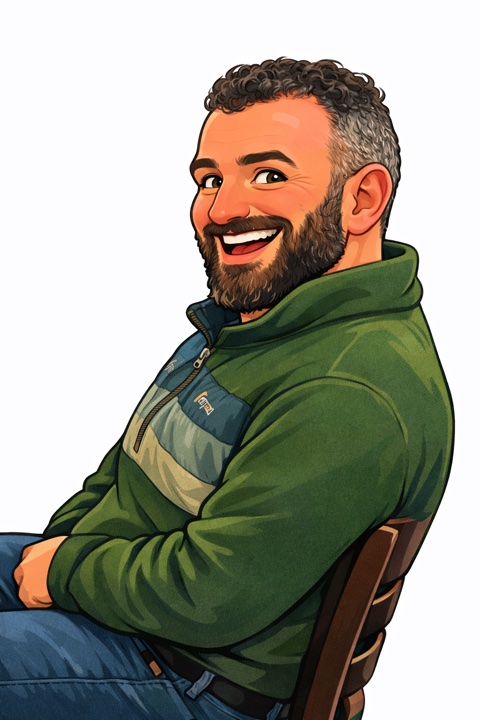 Cartoon portrait of Neil