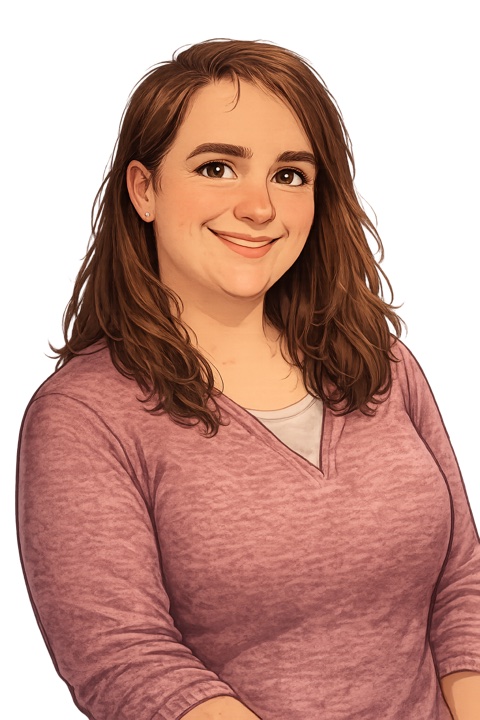 Cartoon portrait of Aurélie