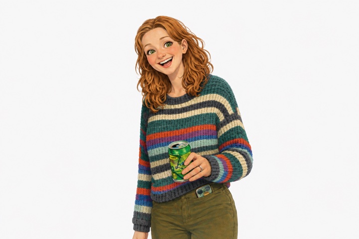 Cartoon portrait of Sierra